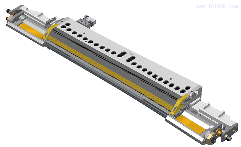可线上连续调整宽幅套筒式模具