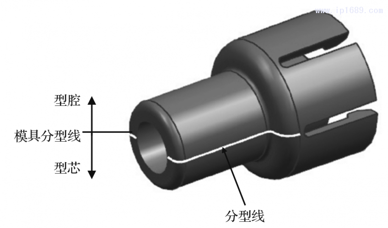 图7 分型面的设计