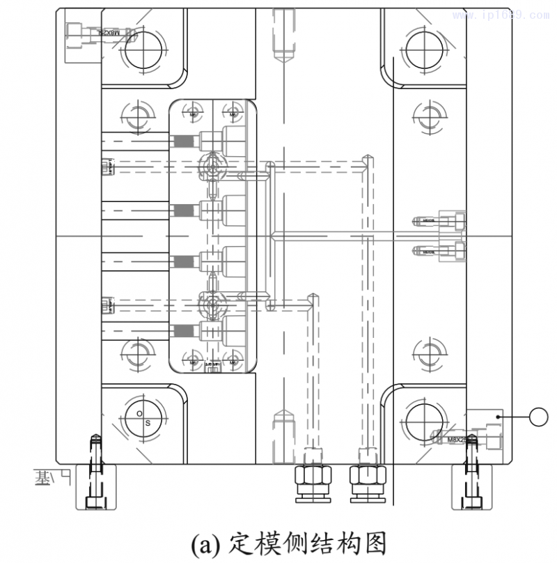 图8 汽车拉线接头的模具结构2D图1