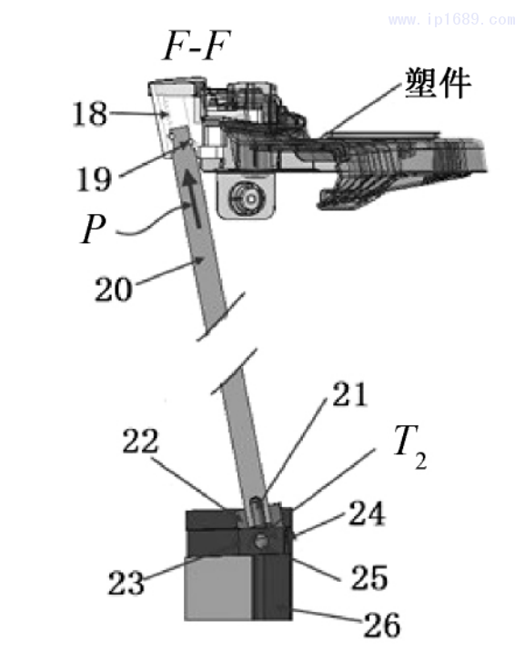 图 4 滑动座圆杆斜顶机构